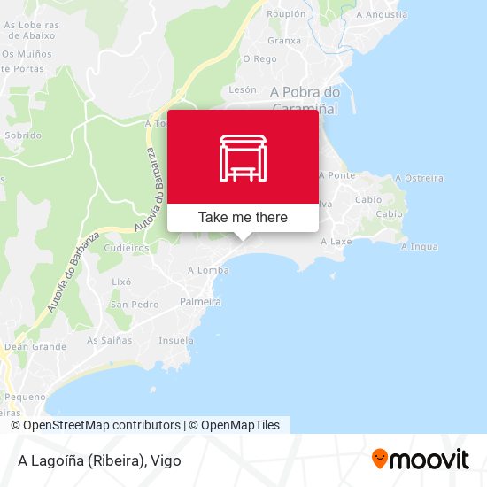 A Lagoíña (Ribeira) map