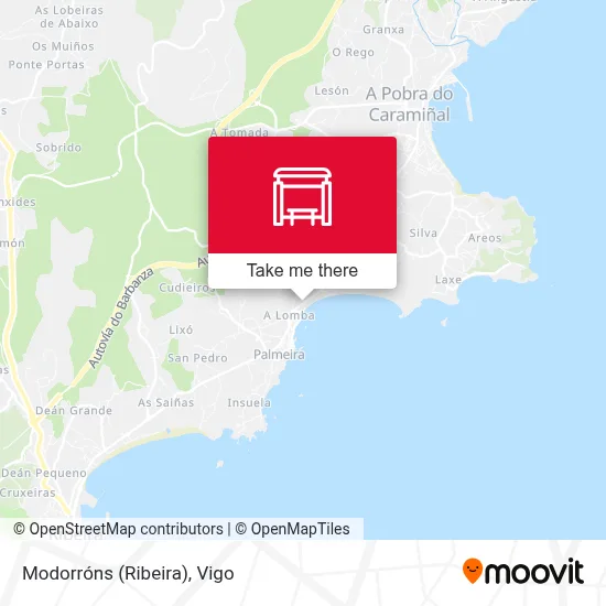 Modorróns (Ribeira) map
