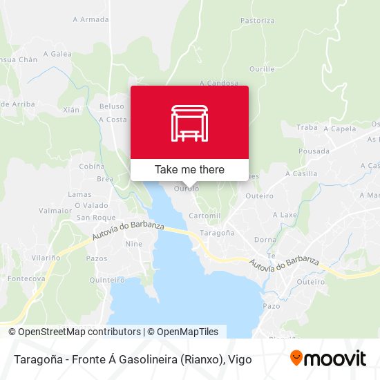 Taragoña - Fronte Á Gasolineira (Rianxo) map