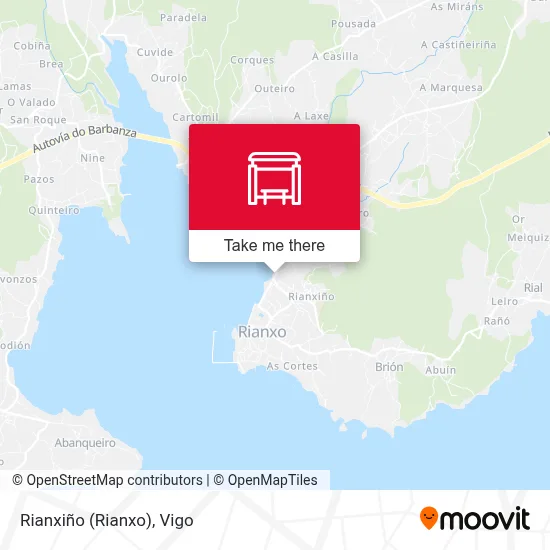 Rianxiño (Rianxo) map