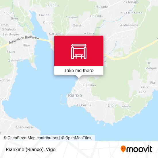 Rianxiño (Rianxo) map