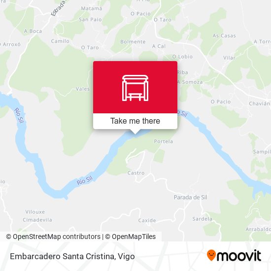 Embarcadero Santa Cristina map