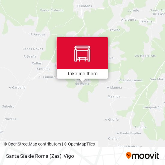 Santa Sía de Roma (Zas) map
