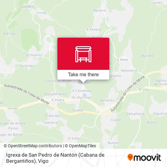 Igrexa de San Pedro de Nantón (Cabana de Bergantiños) map