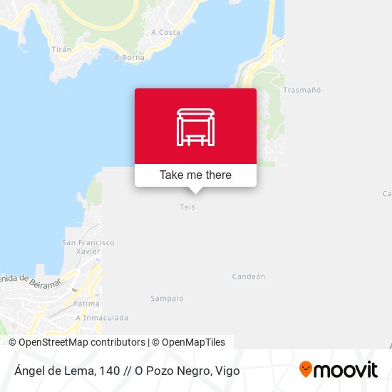 Ángel de Lema, 140 // O Pozo Negro map