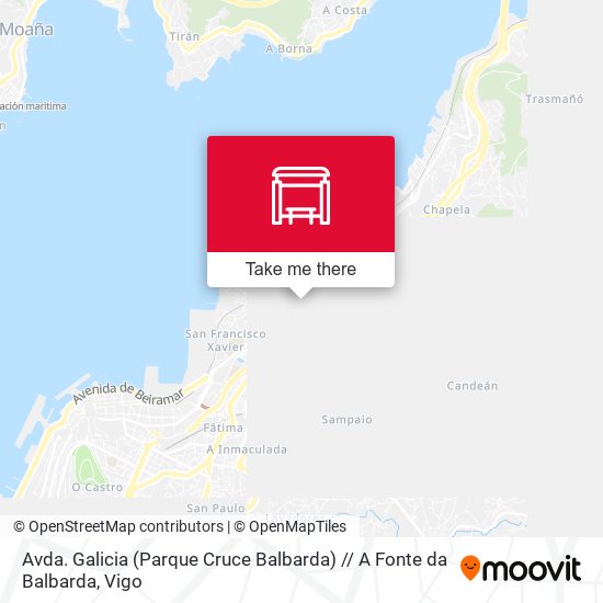 Avda. Galicia (Parque Cruce Balbarda) // A Fonte da Balbarda map