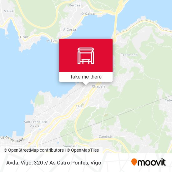 Avda. Vigo, 320 // As Catro Pontes map