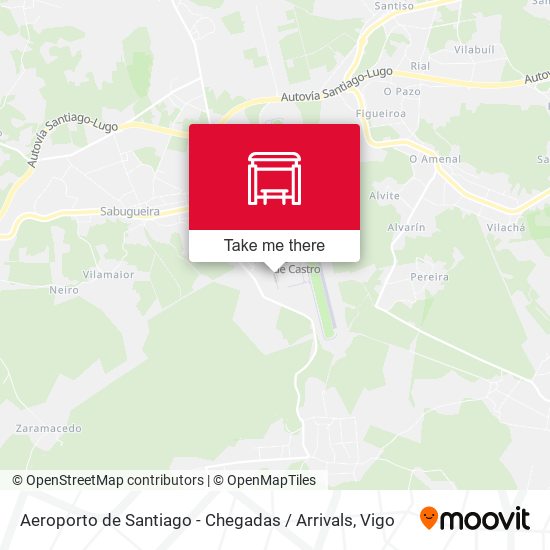 Aeroporto de Santiago - Chegadas / Arrivals map