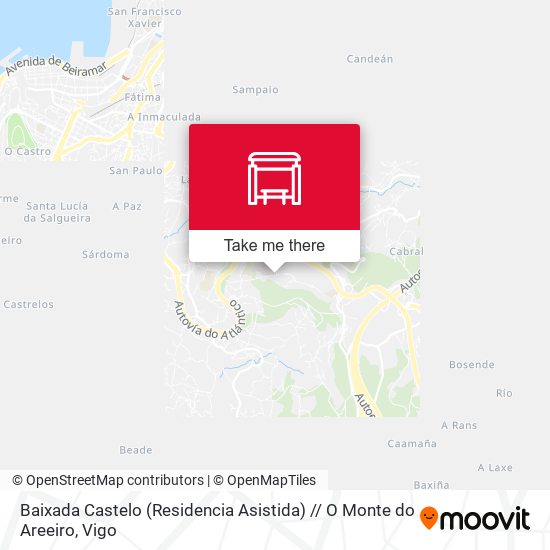 Baixada Castelo (Residencia Asistida) // O Monte do Areeiro map