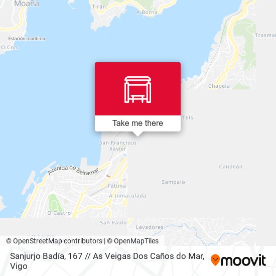 Sanjurjo Badía, 167 // As Veigas Dos Caños do Mar map