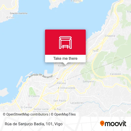 Rúa de Sanjurjo Badía, 101 map