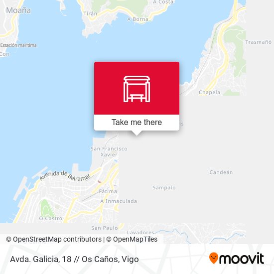 Avda. Galicia, 18 // Os Caños map