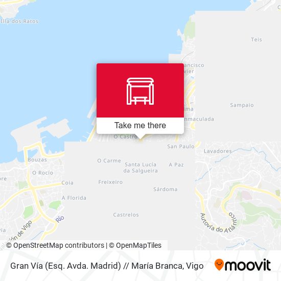 Gran Vía (Esq. Avda. Madrid) // María Branca map