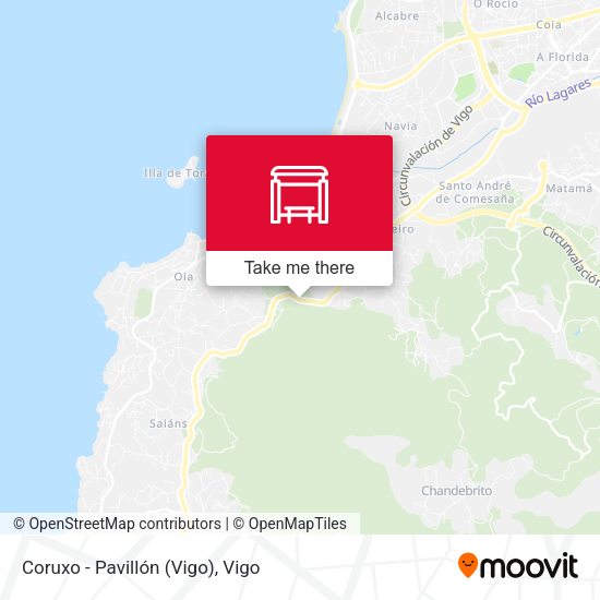 Coruxo - Pavillón (Vigo) map