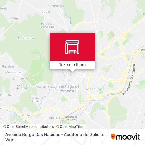 Avenida Burgo Das Nacións - Auditorio de Galicia map