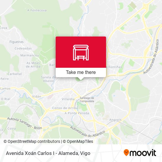 Avenida Xoán Carlos I - Alameda map