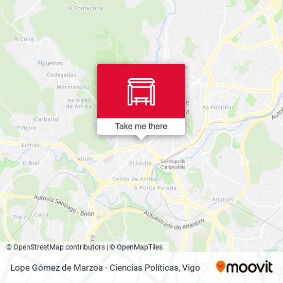 Lope Gómez de Marzoa - Ciencias Políticas map