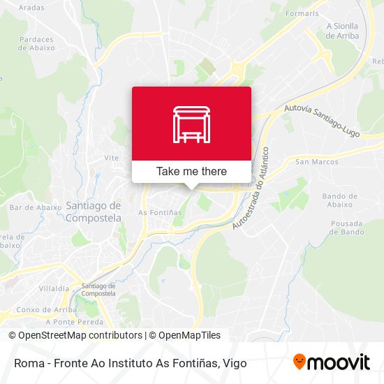 mapa Roma - Fronte Ao Instituto As Fontiñas
