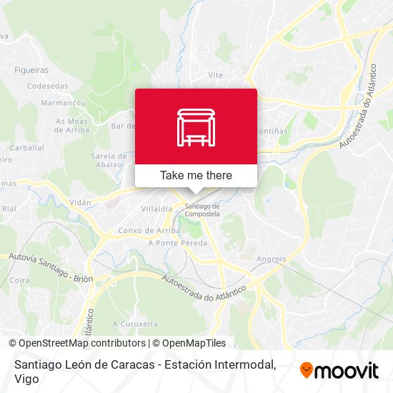 mapa Santiago León de Caracas - Estación Intermodal