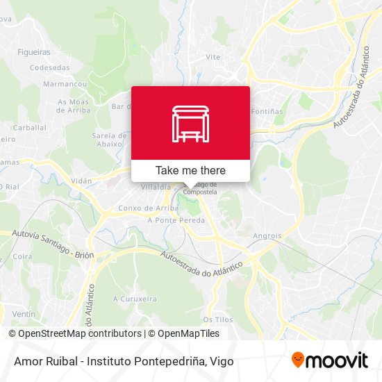 Amor Ruibal - Instituto Pontepedriña map