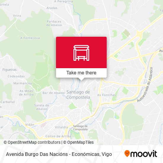 Avenida Burgo Das Nacións - Económicas map