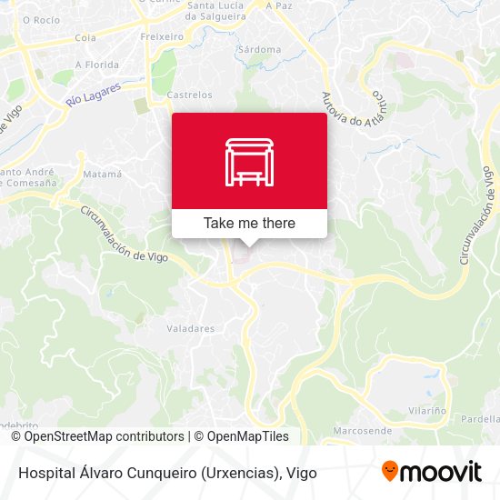 Hospital Álvaro Cunqueiro (Urxencias) map