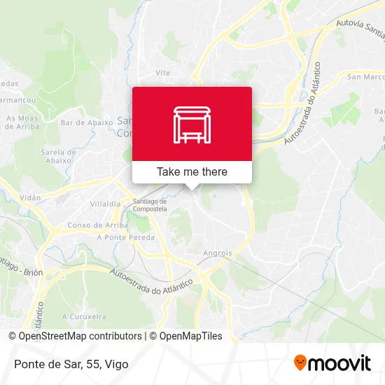 Ponte de Sar, 55 map