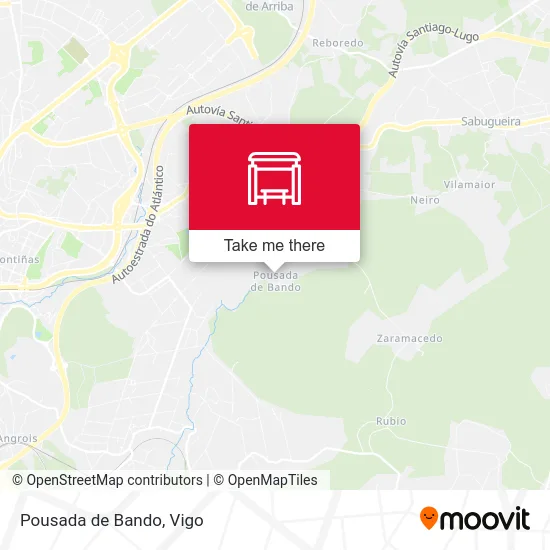 Pousada de Bando map