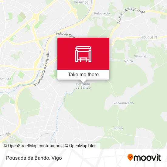 Pousada de Bando map