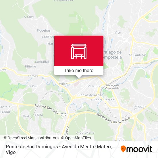 Ponte de San Domingos - Avenida Mestre Mateo map