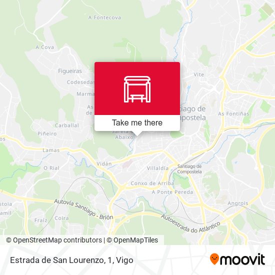Estrada de San Lourenzo, 1 map