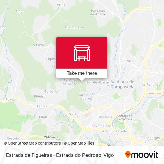 Estrada de Figueiras - Estrada do Pedroso map