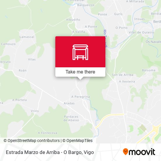 Estrada Marzo de Arriba - O Bargo map