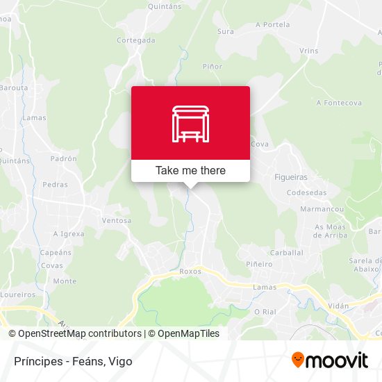 Príncipes - Feáns map