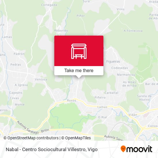 Nabal - Centro Sociocultural Villestro map