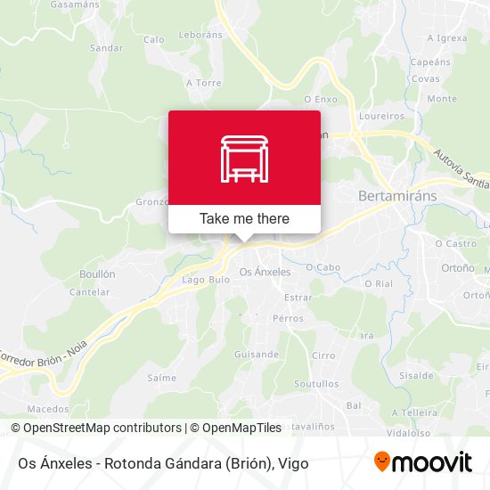 Os Ánxeles - Rotonda Gándara (Brión) map