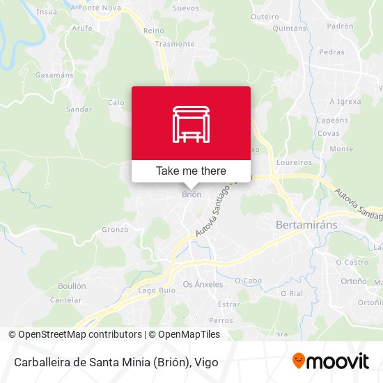 Carballeira de Santa Minia (Brión) map