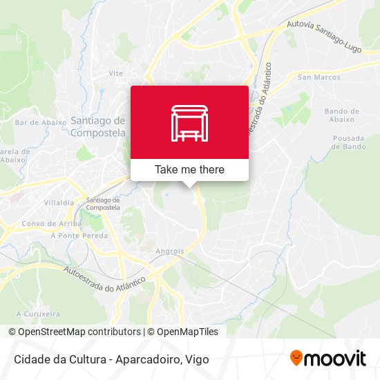Cidade da Cultura - Aparcadoiro map