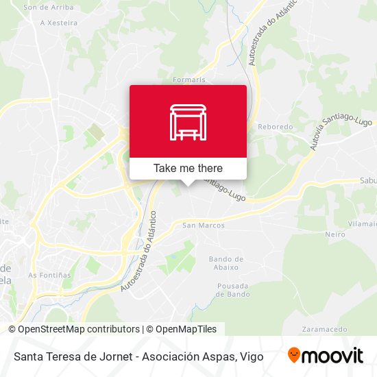 Santa Teresa de Jornet - Asociación Aspas map