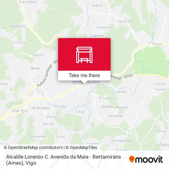 Alcalde Lorenzo C. Avenida da Maía - Bertamiráns (Ames) map