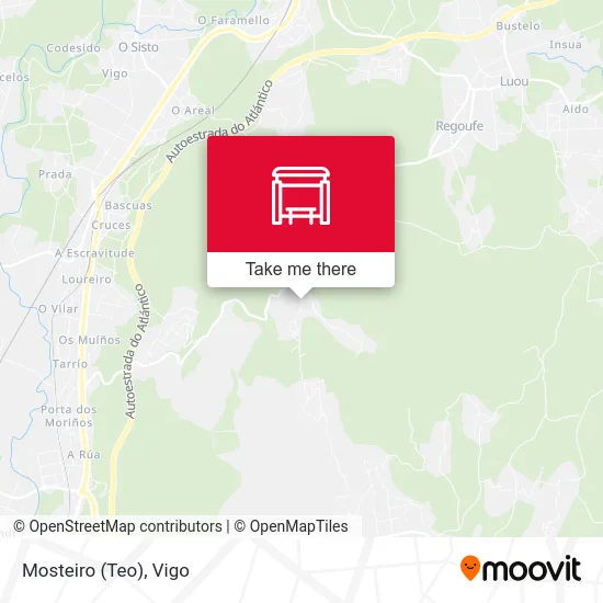 Mosteiro (Teo) map