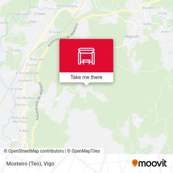Mosteiro (Teo) map