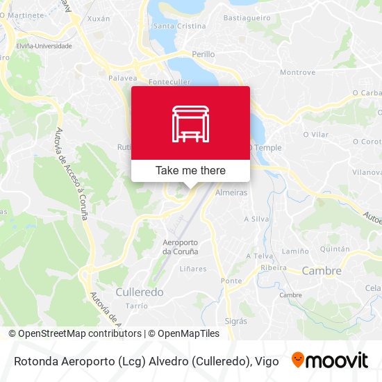 Rotonda Aeroporto (Lcg) Alvedro (Culleredo) map