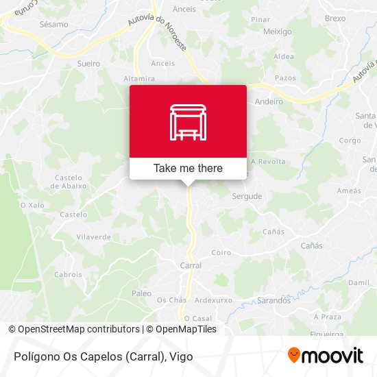 mapa Polígono Os Capelos (Carral)