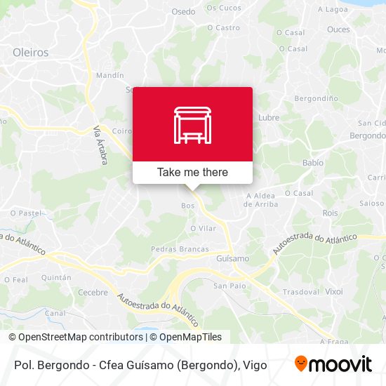 Pol. Bergondo - Cfea Guísamo map