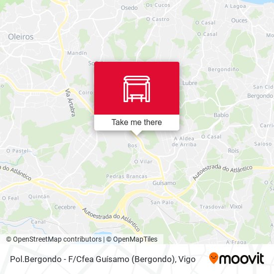 Pol.Bergondo - F / Cfea Guísamo map