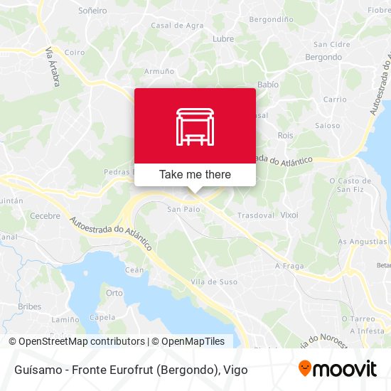 Guísamo - Fronte Eurofrut (Bergondo) map