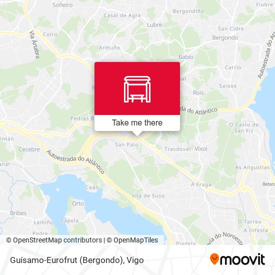 Guísamo-Eurofrut (Bergondo) map