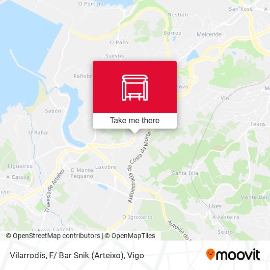 Vilarrodís, F/ Bar Snik (Arteixo) map