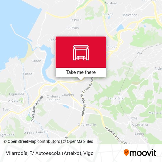 Vilarrodís, F/ Autoescola (Arteixo) map